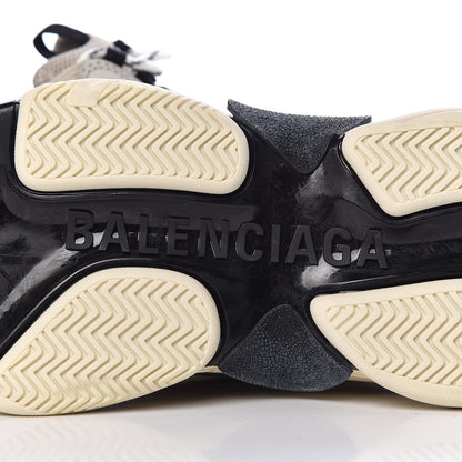 Balenciaga Fabric Mesh Womens Triple S Sneakers 40 Beige Black 9 of 9