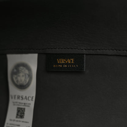 Versace Calfskin Virtus Tote Black 7 of 9