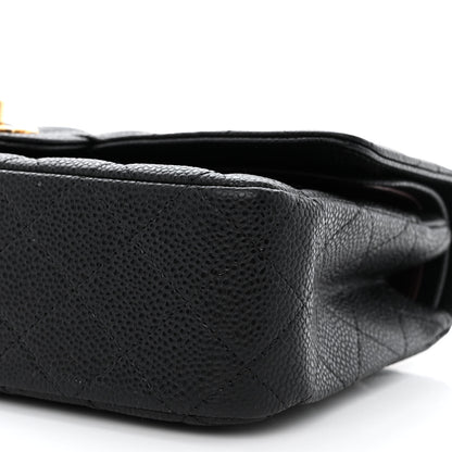 Chanel Caviar Quilted Medium Double Flap Black 10 of 11
