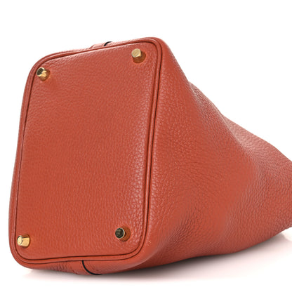 Hermes Taurillon Clemence Picotin Lock 18 PM Cuivre 9 of 11