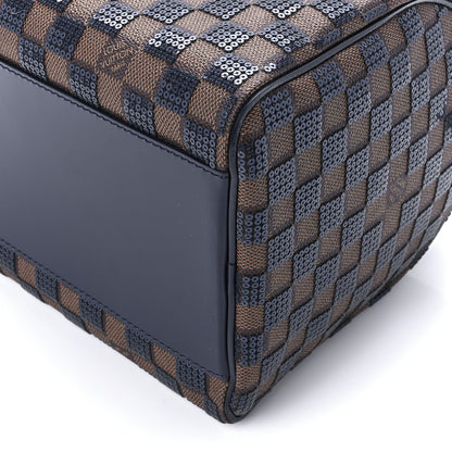 Louis Vuitton Damier Paillettes Speedy 30 Blue 13 of 14