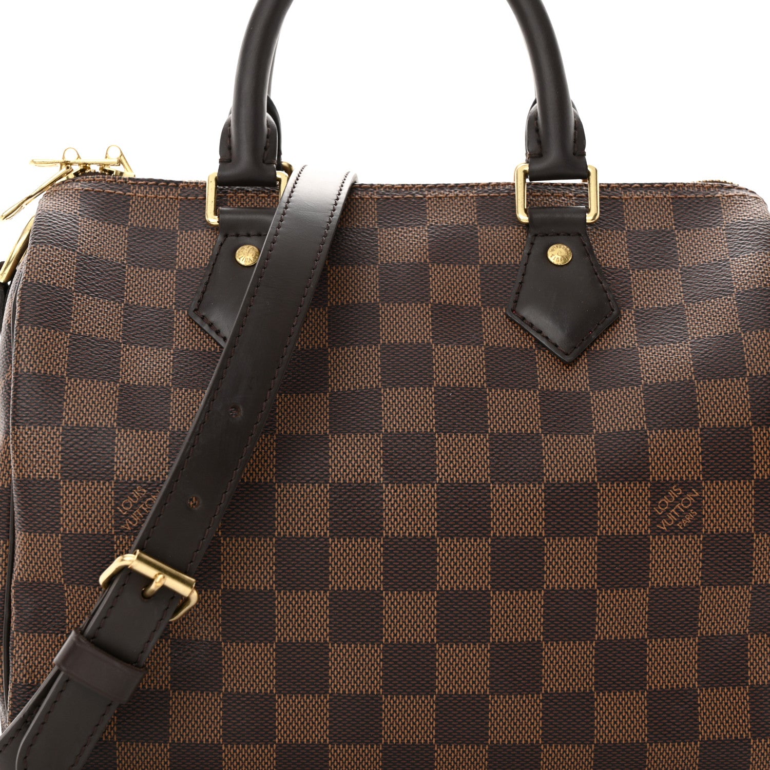 Louis Vuitton Damier Ebene Speedy Bandouliere 25 7 of 11