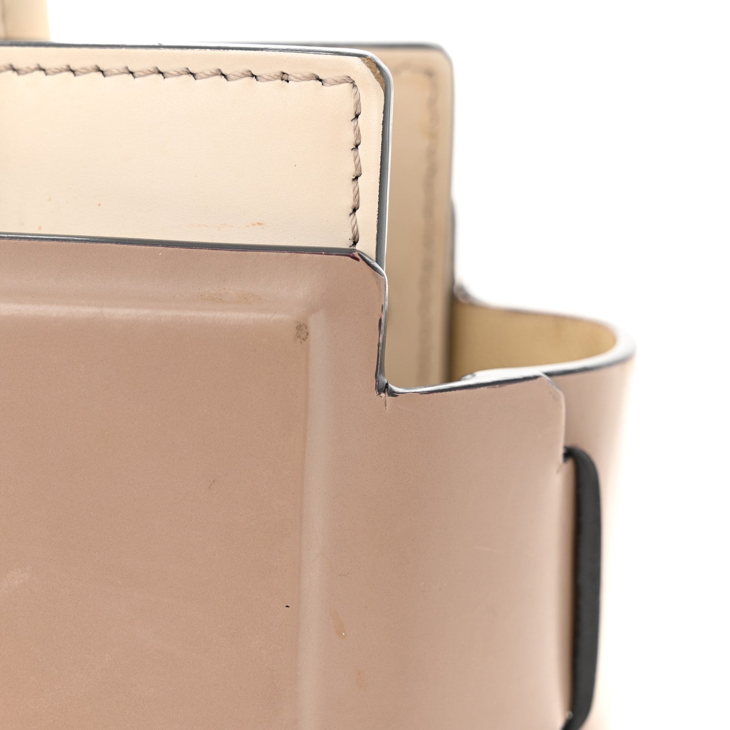 Givenchy Smooth Calfskin Bi-Color Mini Horizon Satchel Linen Off-White 12 of 15