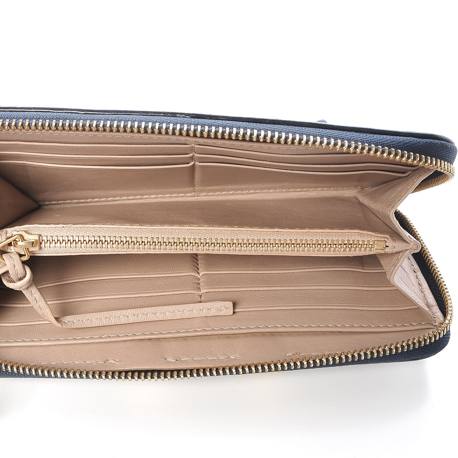 Chloe Grained Calfskin Marcie Long Zip Around Wallet Royal Navy 5 of 6