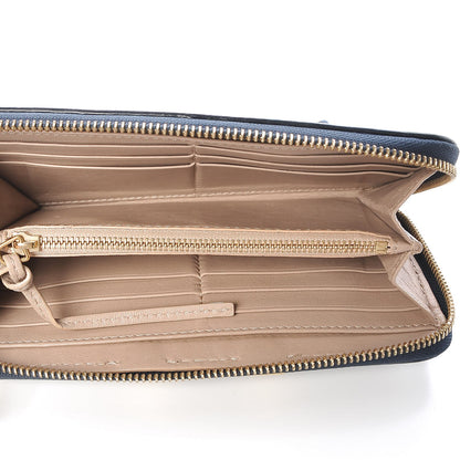 Chloe Grained Calfskin Marcie Long Zip Around Wallet Royal Navy 5 of 6