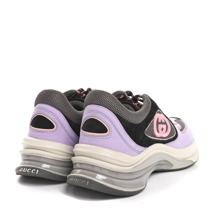 Gucci Technical Knit Fabric Suede Calfskin Womens Gucci Run Sneakers 38.5 38.5 5 of 9