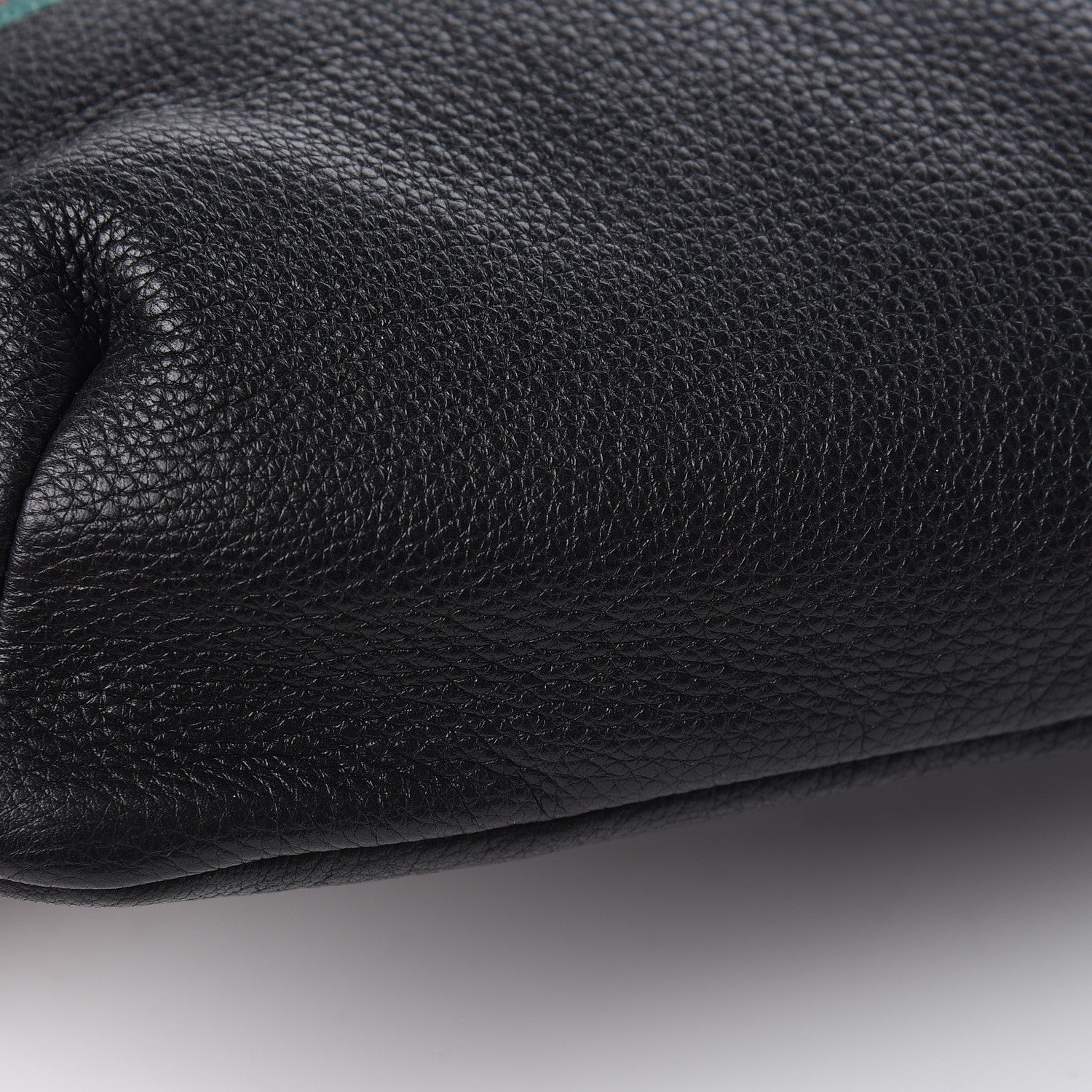 Gucci Grained Calfskin Logo Belt Bag Black 11 of 12