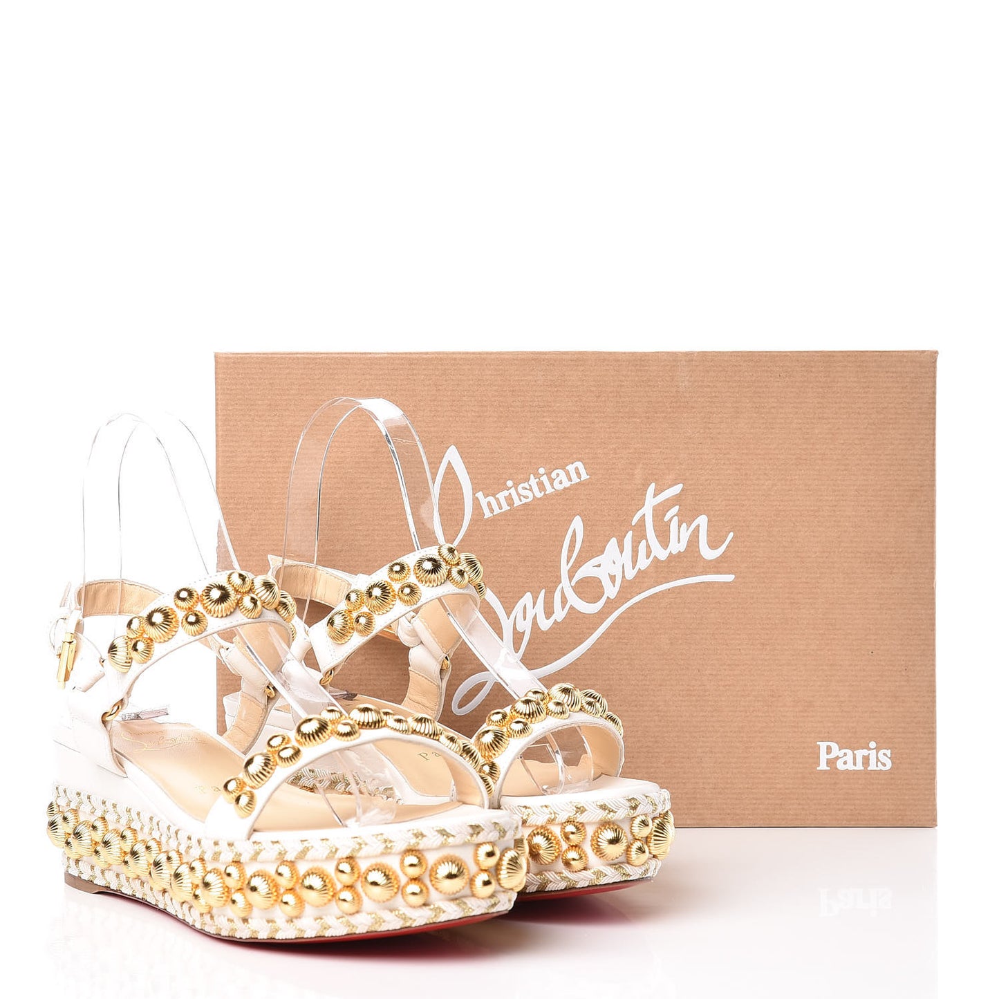 Shiny Nappa Rondaclou 60 Platform Sandals 36 Latte