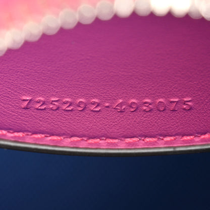Gucci Calfskin GG Tennis Bi-Color Embossed Mini Duffle Bag Modern Fucsia Modern Blue 7 of 10