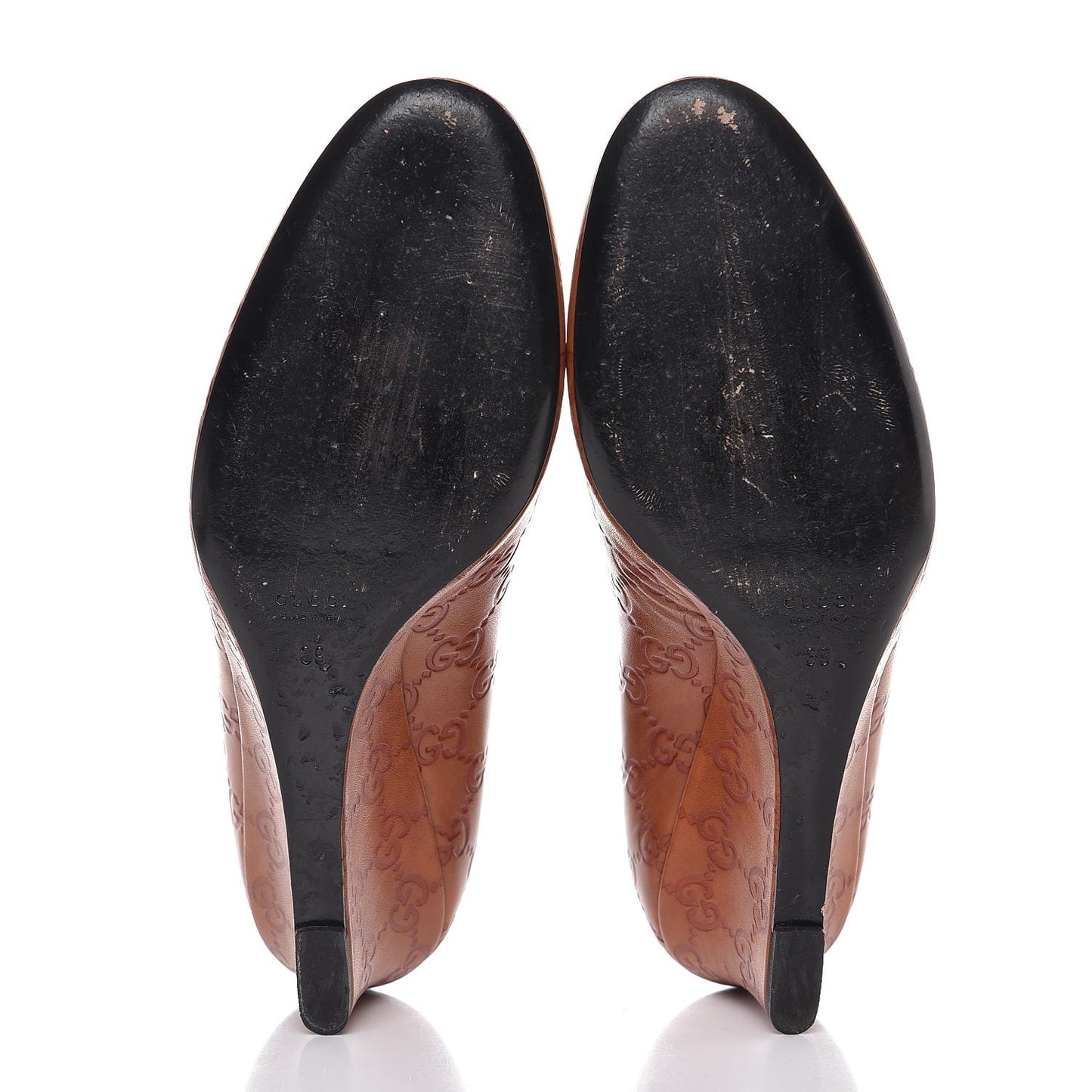 Guccissima Wedge Pumps 39 Brown