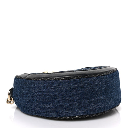 Salvatore Ferragamo Denim Round Bag Blue 4 of 8