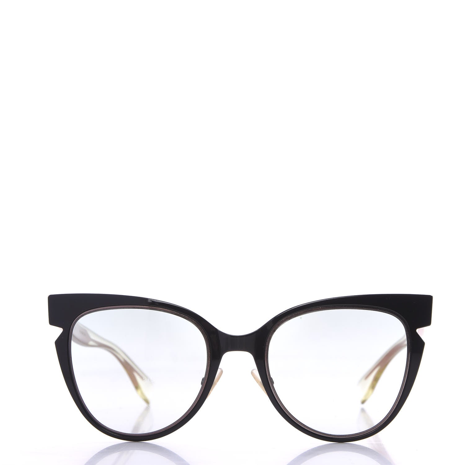 Fendi Cat Eye Lines Sunglasses FF 0133/S Black 2 of 7