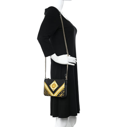 Versace Saffiano Baroque Print La Medusa Crossbody Black 2 of 10