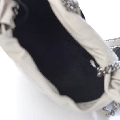 Saint Laurent Lambskin Small Teddy Bucket Bag White 6 of 10