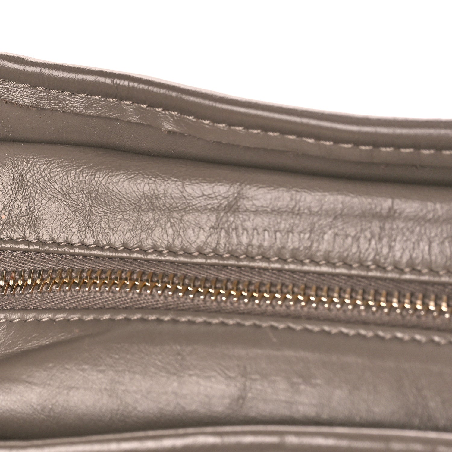 Chanel Aged Calfskin Quilted Medium Gabrielle Hobo Grey 11 of 13