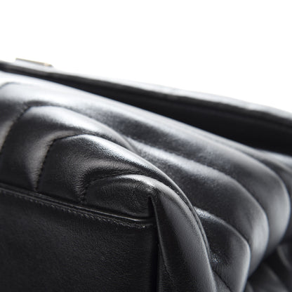 Saint Laurent Calfskin Y Quilted Monogram Medium Loulou Chain Satchel Black 11 of 13
