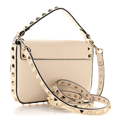 Valentino Garavani Grainy Calfskin Rockstud Crossbody Pouch Light Ivory 2 of 12