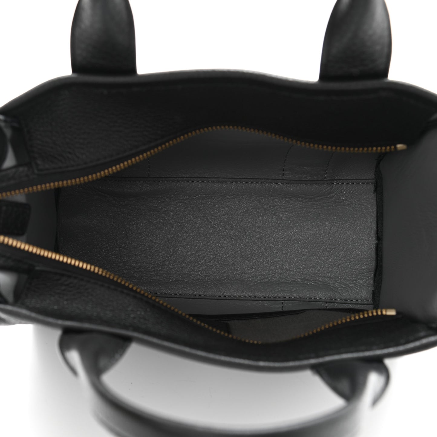 Grained Calfskin Small The Tote Bag Black