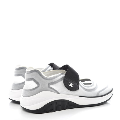 Chanel Mesh Lycra CC Sneakers 39.5 Black 4 of 7