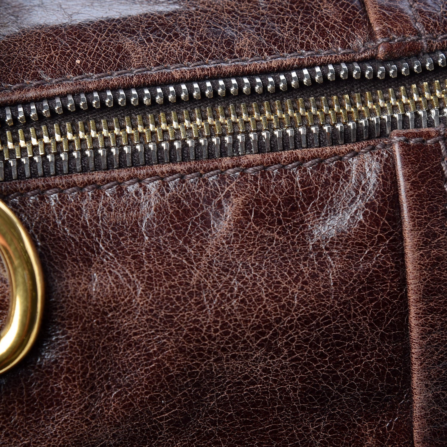 Prada Vitello Shine Shopping Satchel Brown 23 of 23