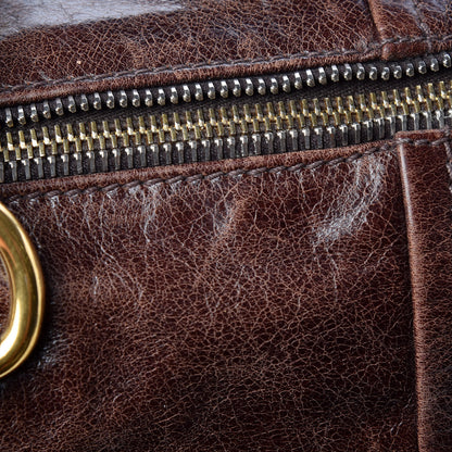 Prada Vitello Shine Shopping Satchel Brown 23 of 23