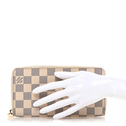 Louis Vuitton Damier Azur Zippy Wallet 2 of 9