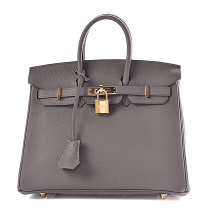 Hermes Togo Birkin 25 Etain 1 of 31