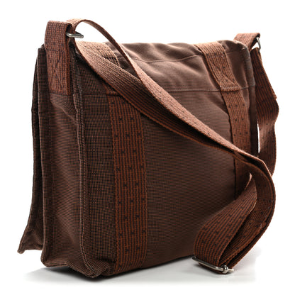 Hermes Canvas Herline Messenger Bag Brown 7 of 31