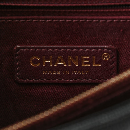 Chanel Caviar Chevron Quilted Medium Coco Handle Flap Black 6 of 11