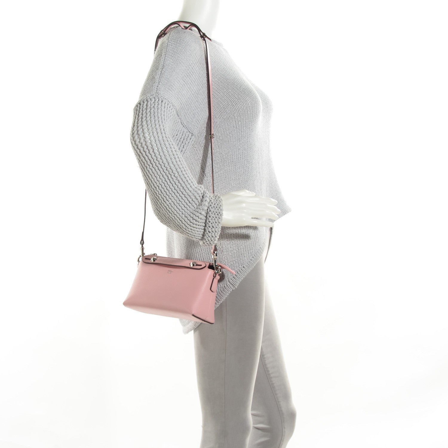 Fendi Vitello Dolce Mini By The Way Boston Bag Pink 2 of 8