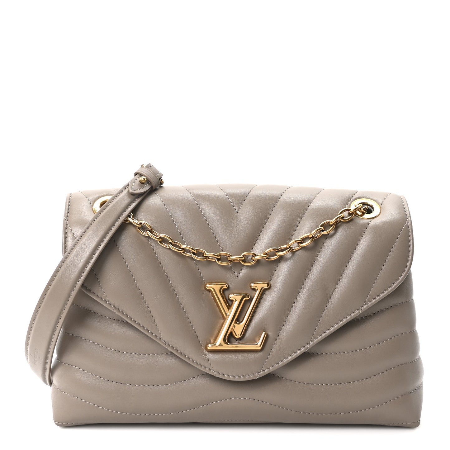 Calfskin LV New Wave Chain Bag GM Arizona