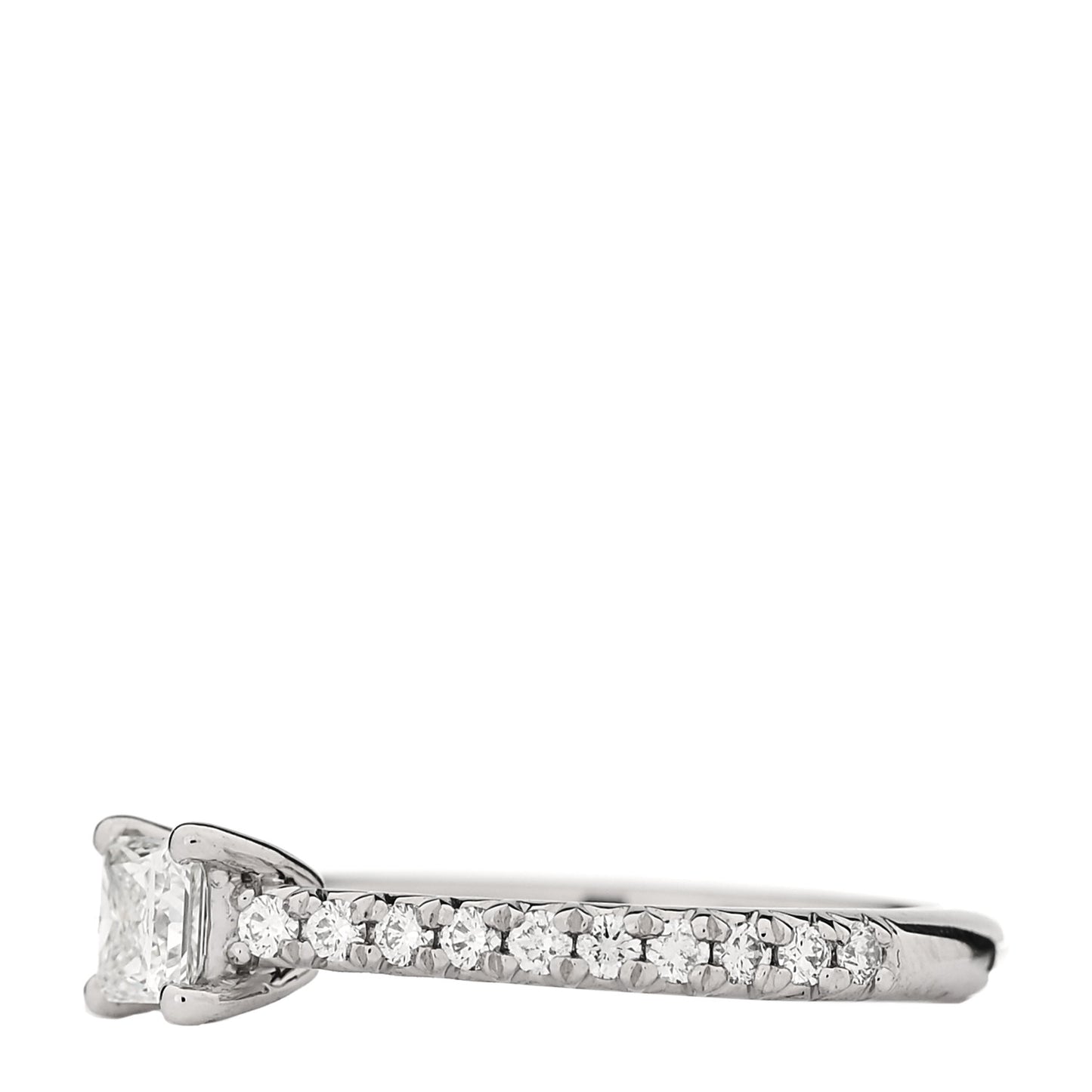 Platinum Diamond .45ct Novo Princess Cut Engagement Ring 45 3.5