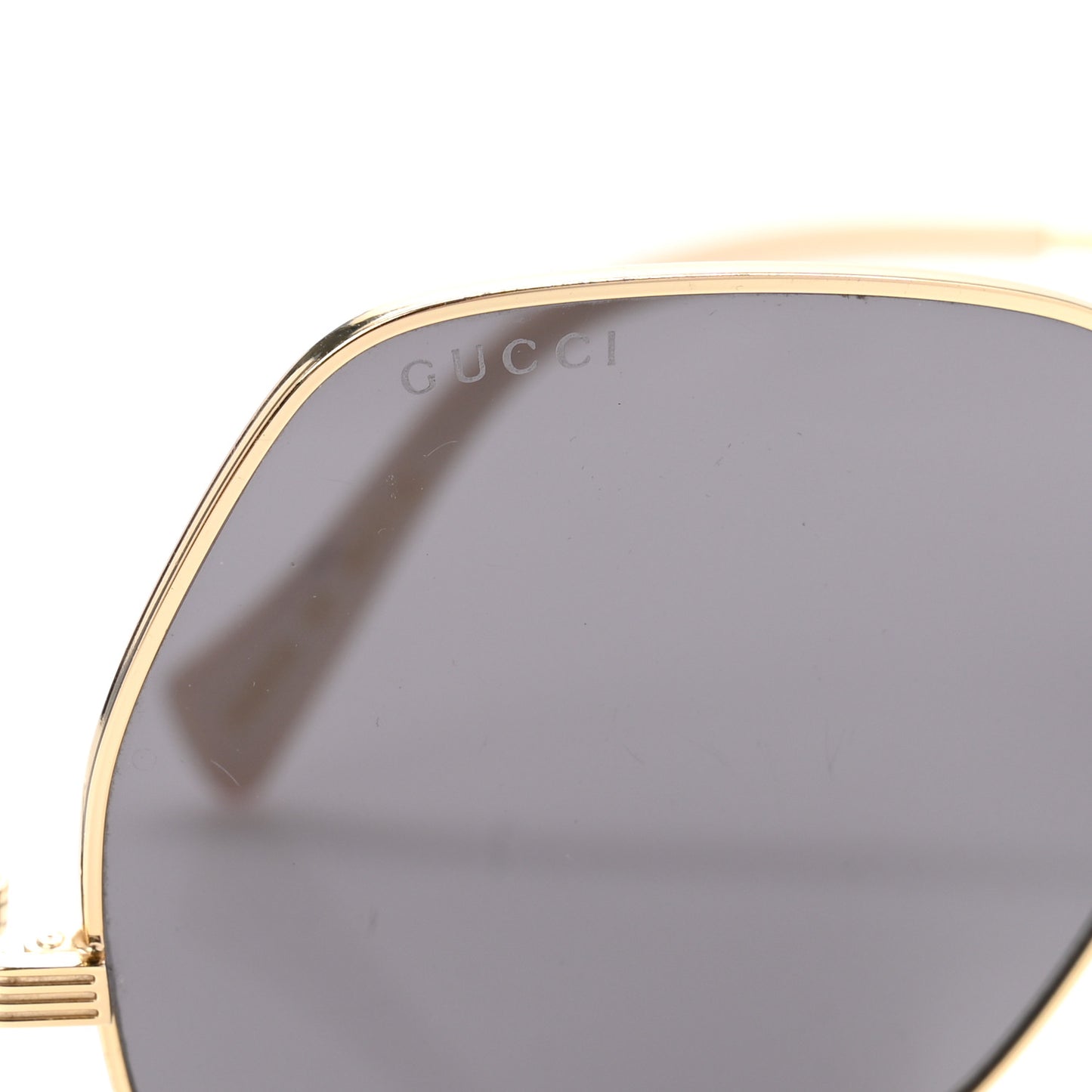 Metal Frame Sunglasses GG0972S Gold Brown