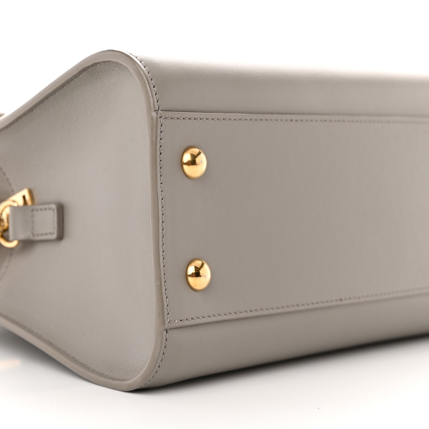 Saint Laurent Calfskin Small Monogram Cabas Fog 9 of 10