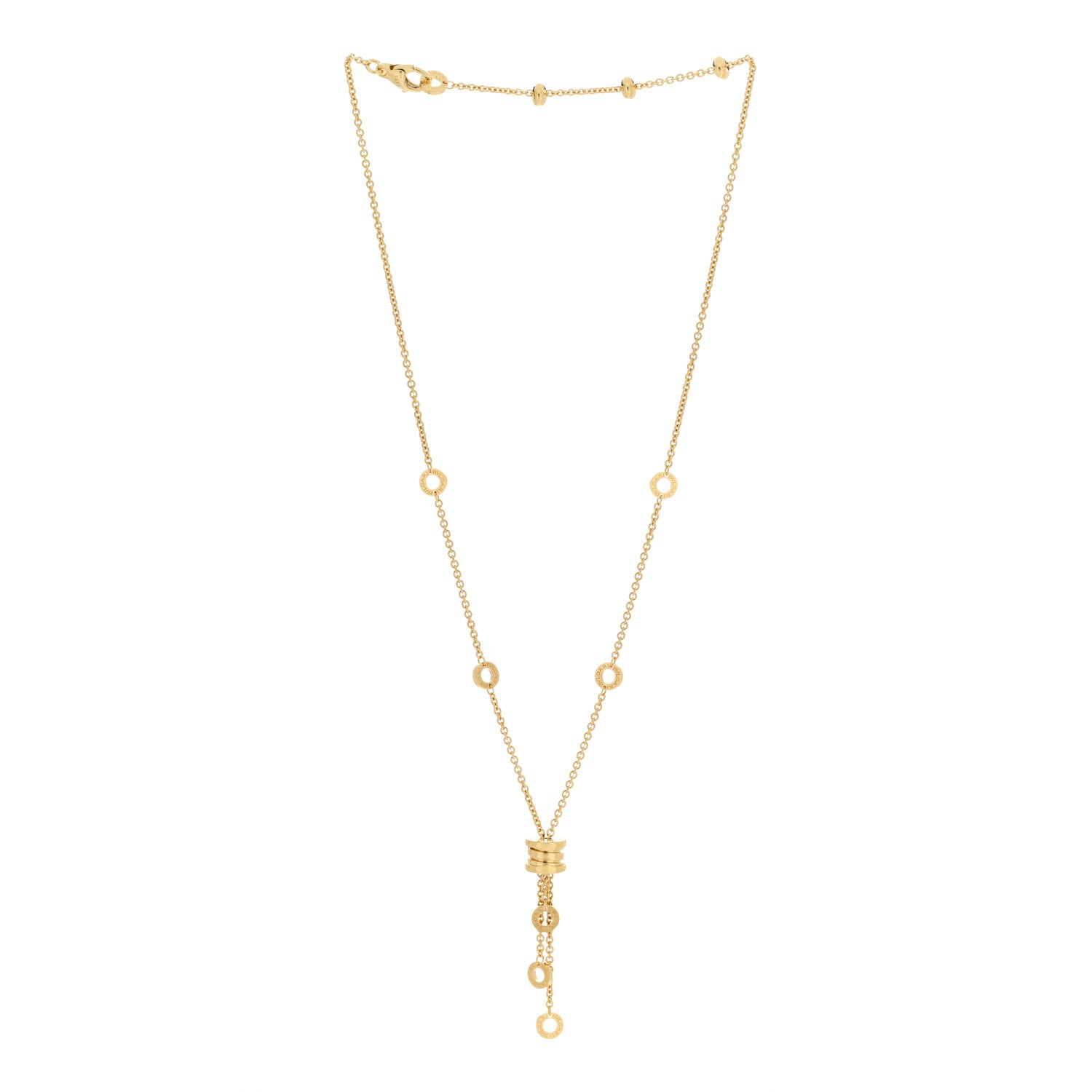 Bulgari 18K Yellow Gold B.Zero1 Lavalier Necklace 3 of 6