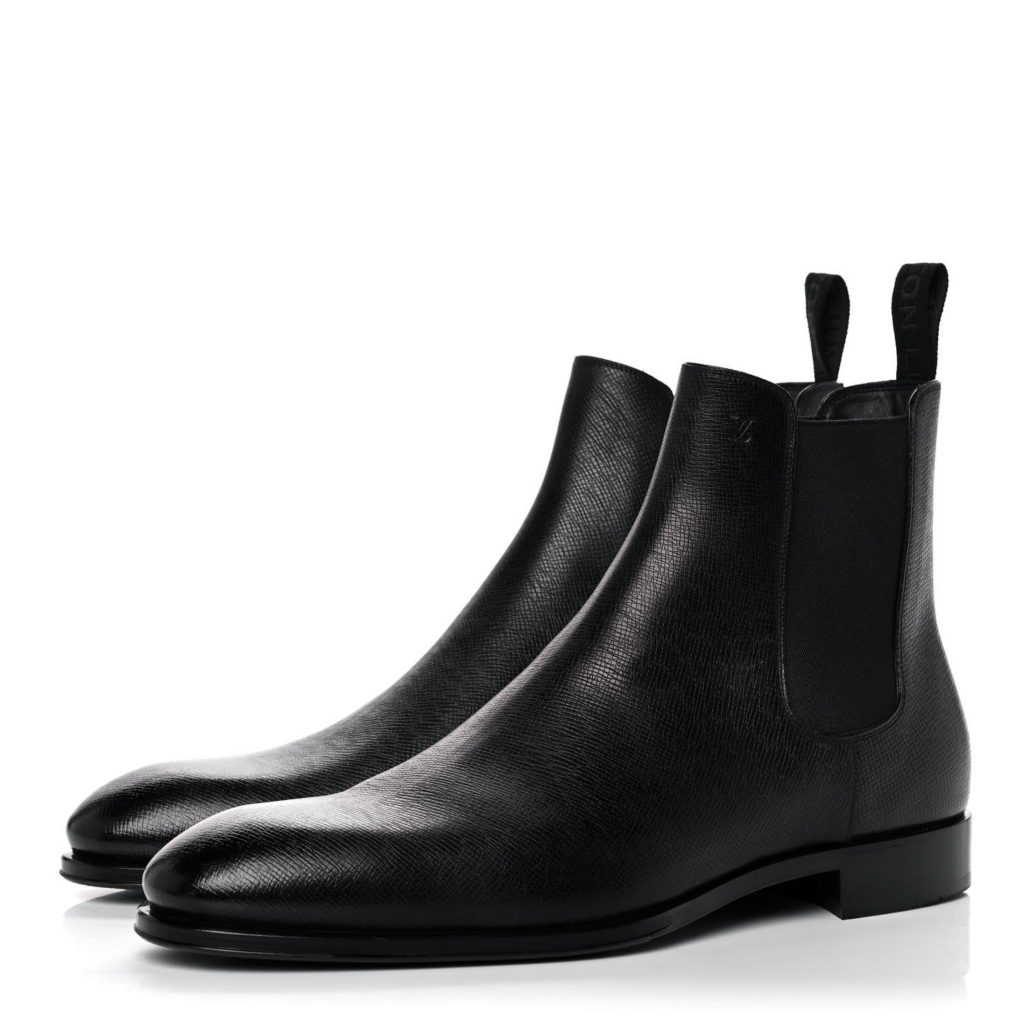 Louis Vuitton Taiga Mens LV Vendome Chelsea Boots 9.5 Black 3 of 9