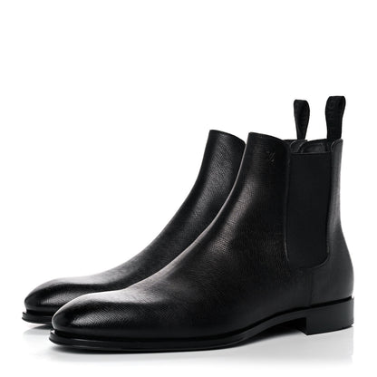 Louis Vuitton Taiga Mens LV Vendome Chelsea Boots 9.5 Black 3 of 9