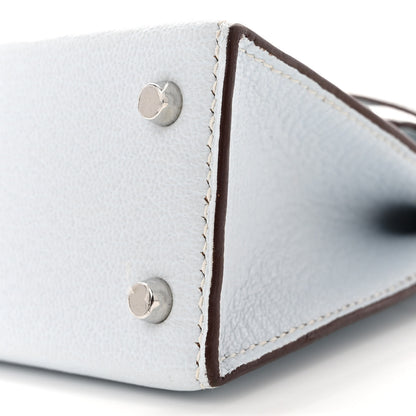 Hermes Chevre Mysore Mini Kelly Sellier 20 Bleu Brume 10 of 17