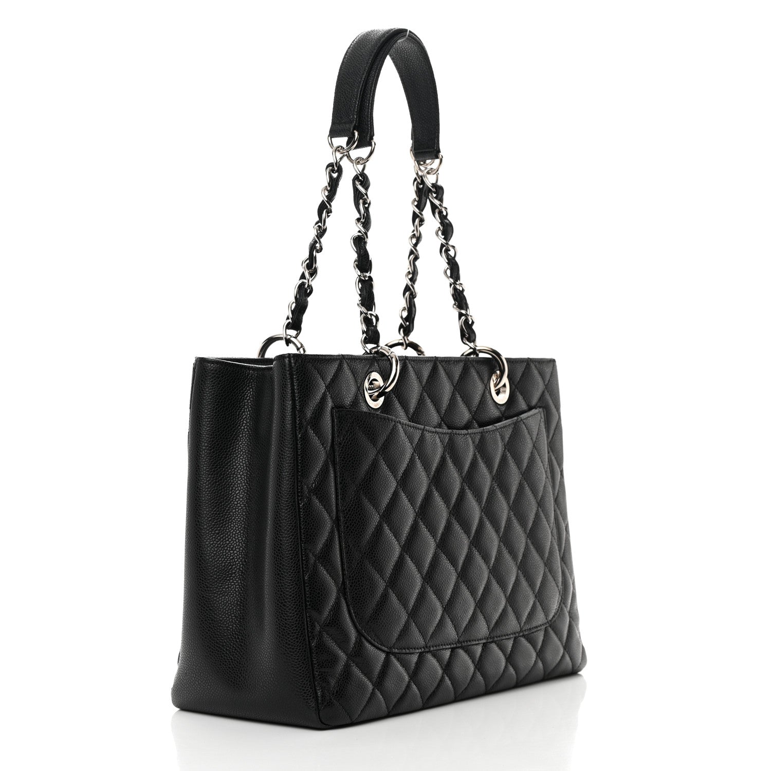 Chanel Caviar Quilted Grand Shopping Tote GST Black 3 of 14