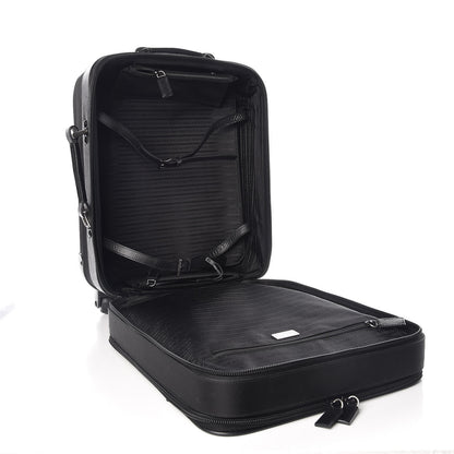 Prada Tessuto Nylon Saffiano Trolley Luggage Black 5 of 11