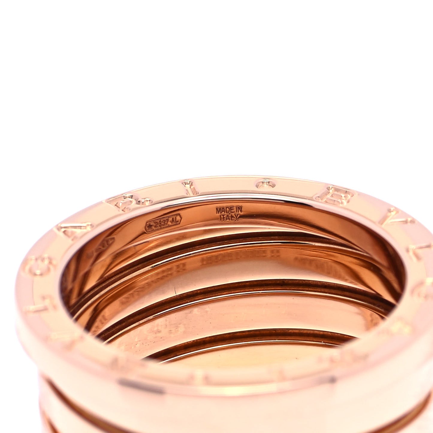 18K Rose Gold B.Zero1 Five-Band Anniversary Ring 54 6.75