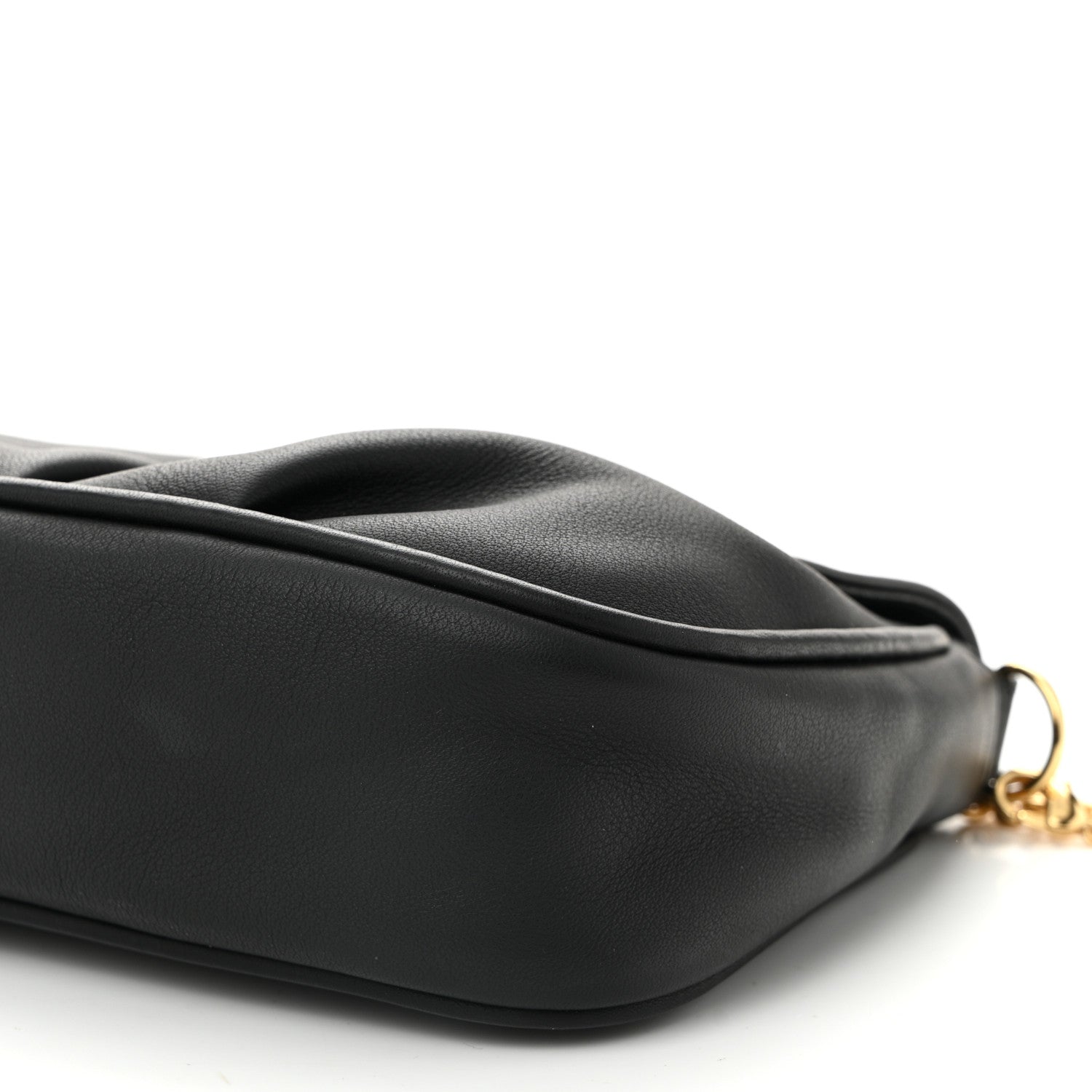 Fendi Vitello Flamingo Fendista Pouchette Crossbody Black 10 of 10