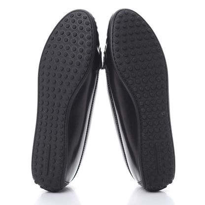 Louis Vuitton Calfskin Cluny Loafers 39 Black 5 of 10