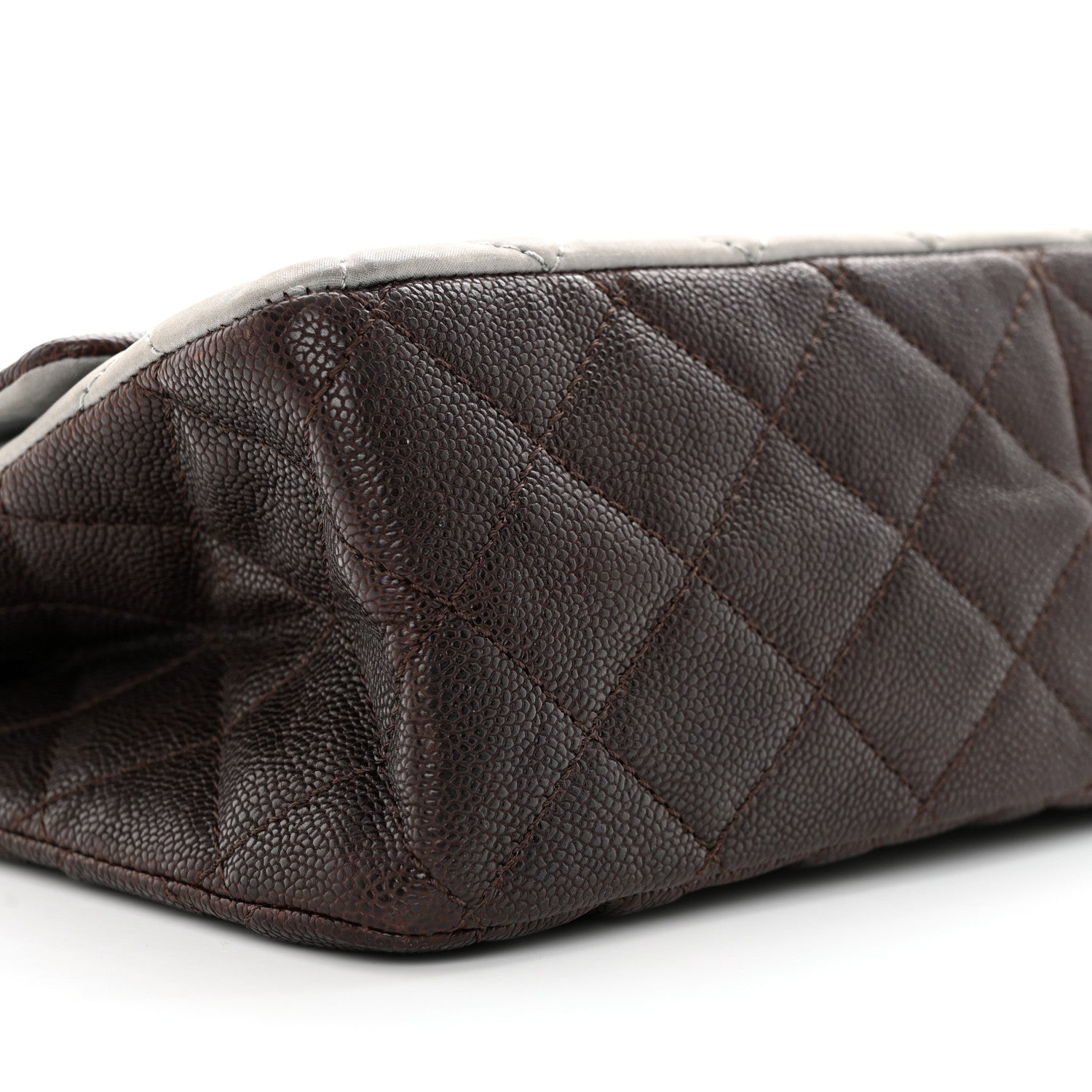 Chanel Caviar Iridescent Calfskin Quilted 2.55 Reissue 226 Flap Brown Grey 9 of 18