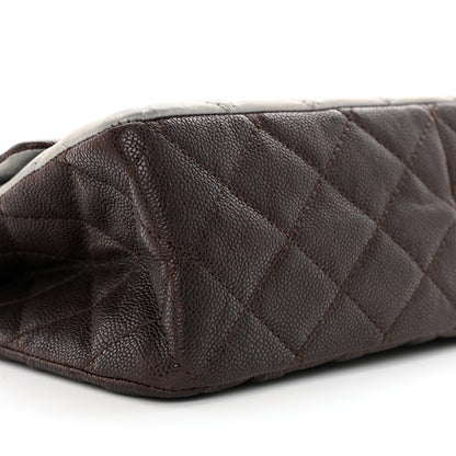 Chanel Caviar Iridescent Calfskin Quilted 2.55 Reissue 226 Flap Brown Grey 9 of 18