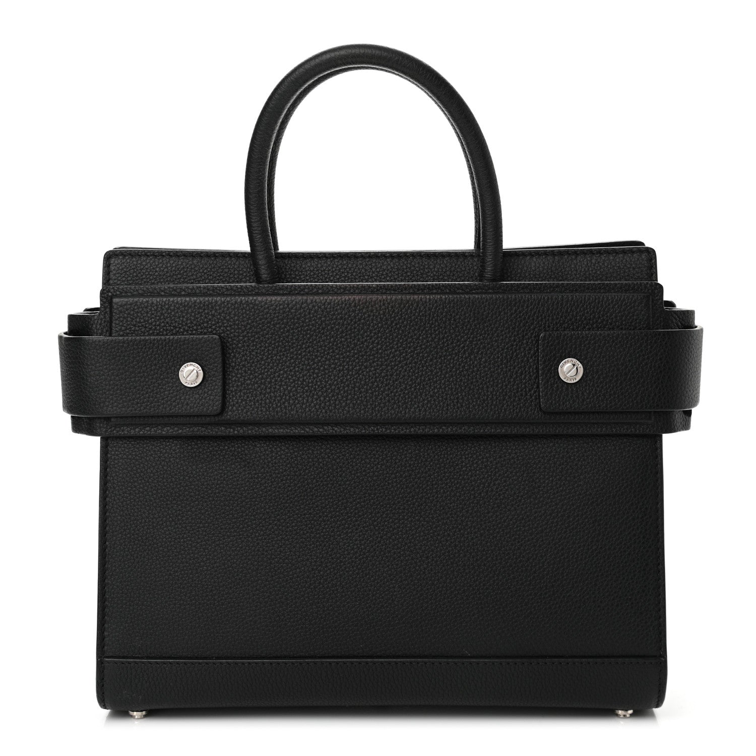 Givenchy Grained Calfskin Small Horizon Satchel Black 1 of 10