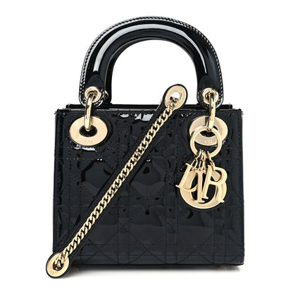 Christian Dior Patent Cannage Mini Lady Dior Black 1 of 9