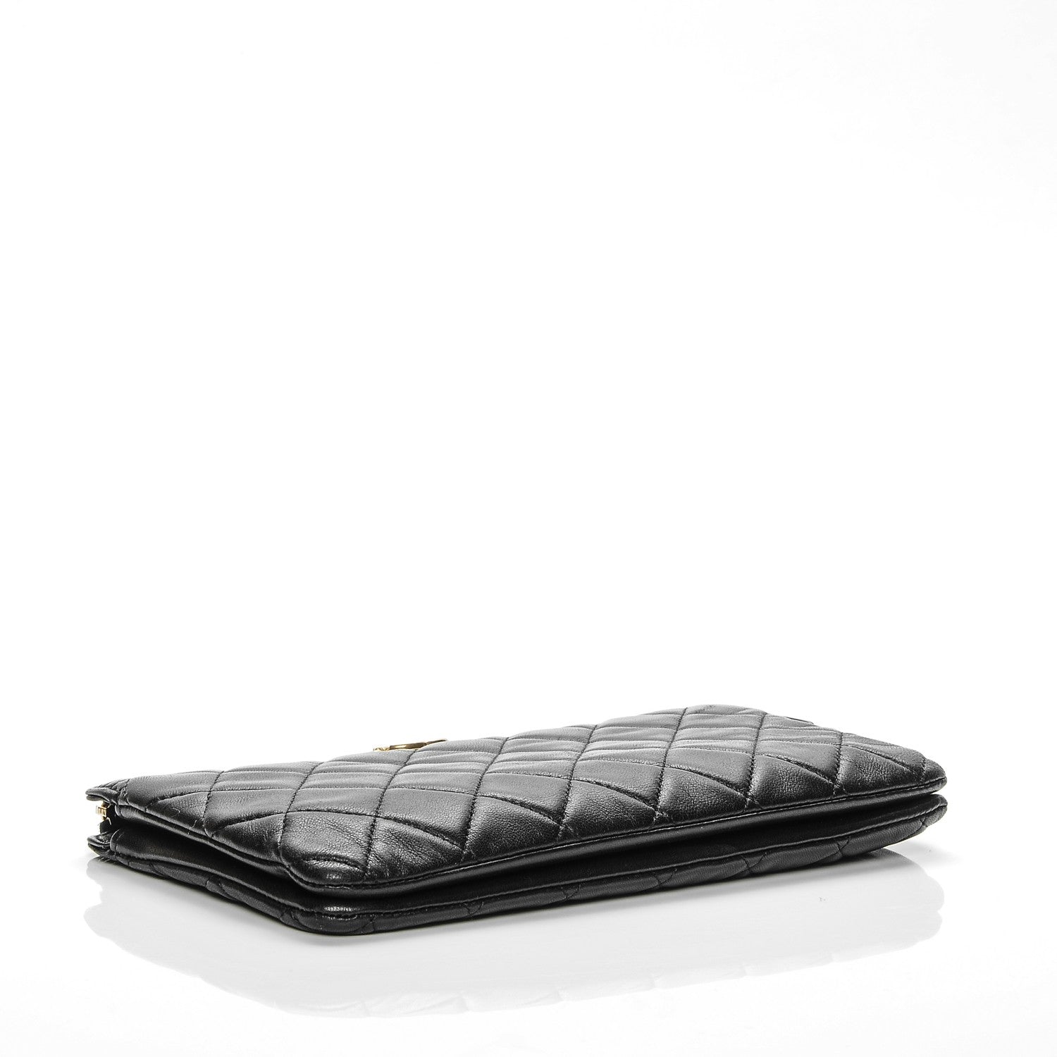 Chanel Lambskin Quilted Small Zipped Boy Pouch Black 4 of 8