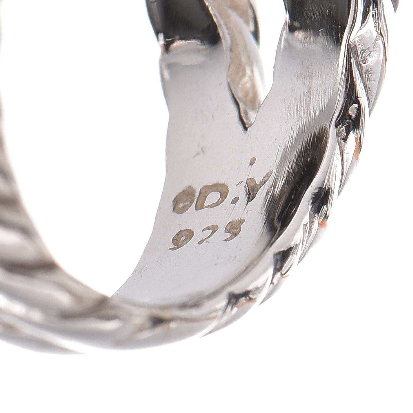 Sterling Silver Diamond Black Onyx 14mm Albion Ring 50 5.25