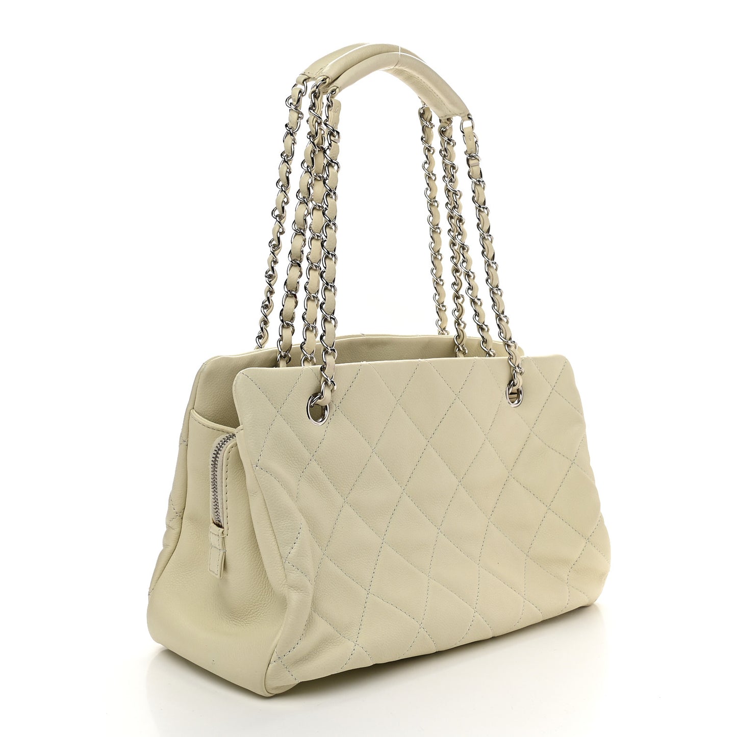 Caviar CC Timeless Soft Tote Off White